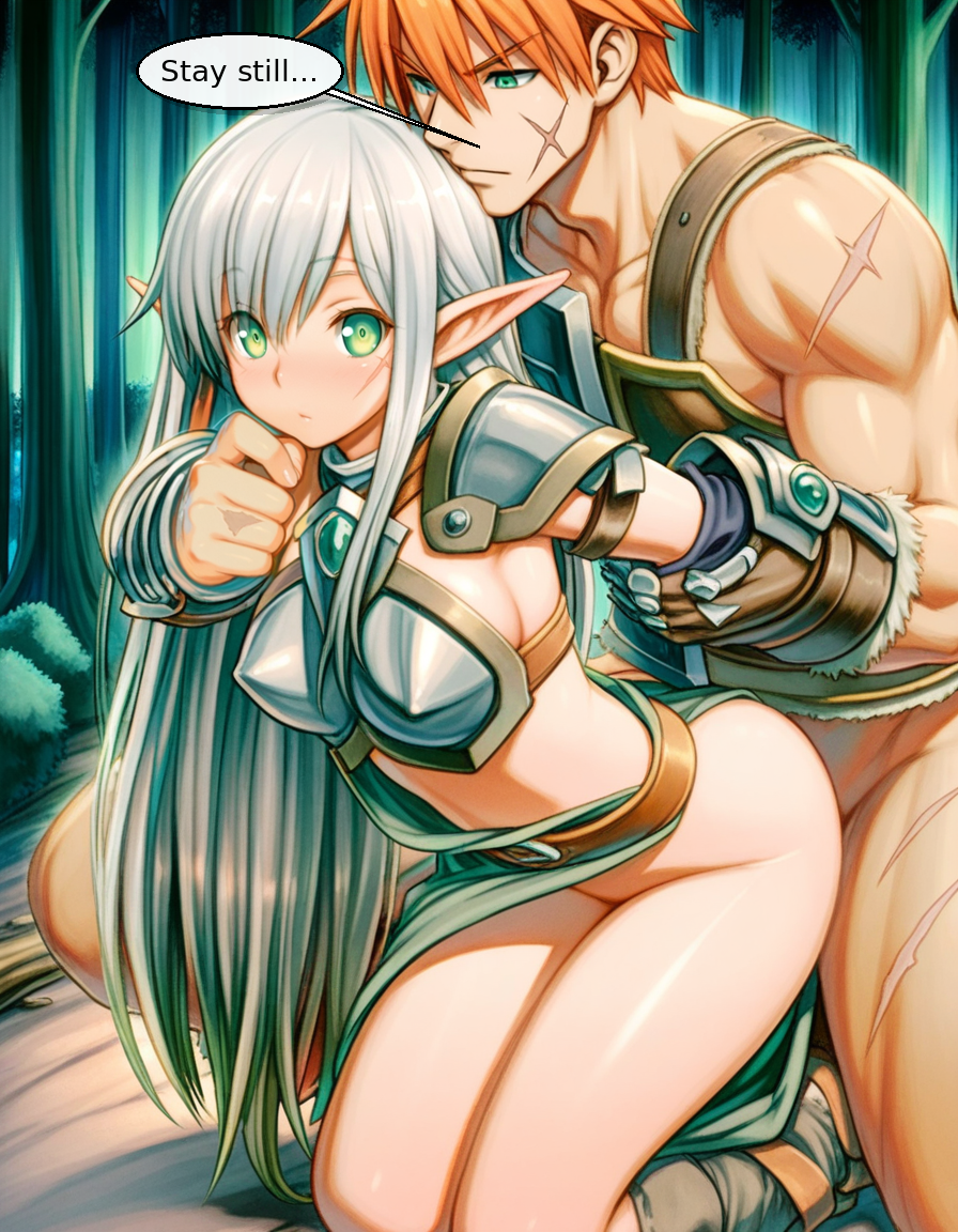 Panel 3 - The Elf's Bow and the Warrior's Heart