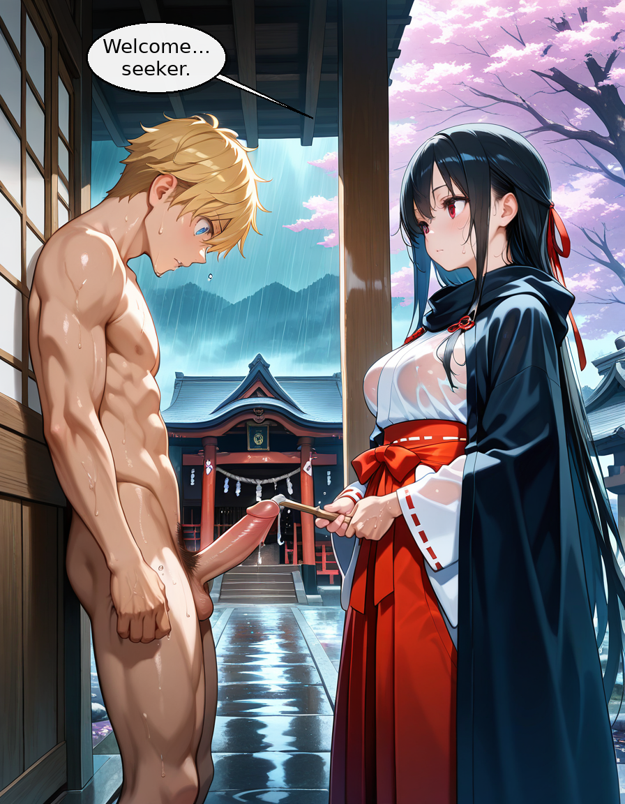 Panel 1 - The Shrine Maiden's Forbidden Night